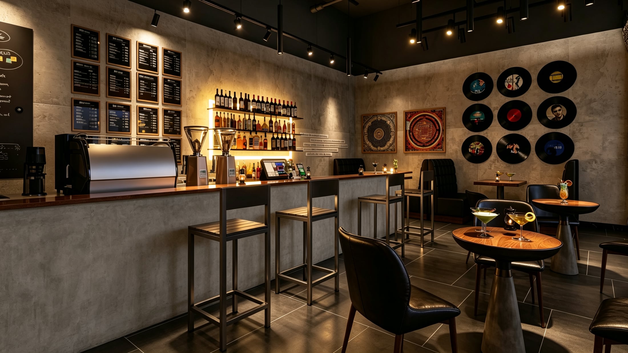 Late bar interior